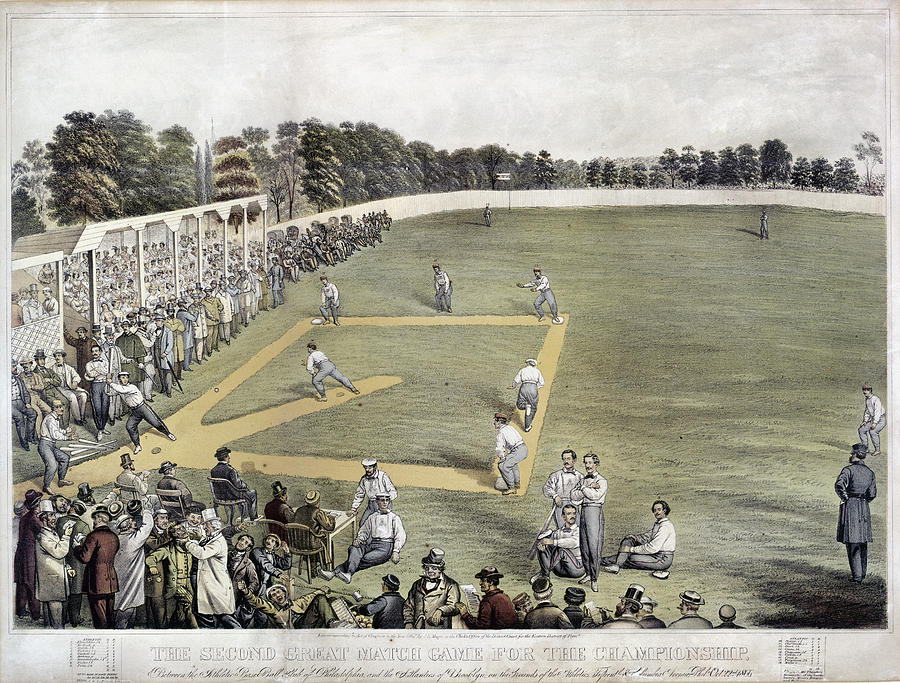 Baseball, 1866 Photograph by Granger