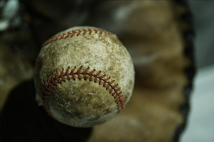 Baseball and Glove Photograph by Chuck De La Rosa