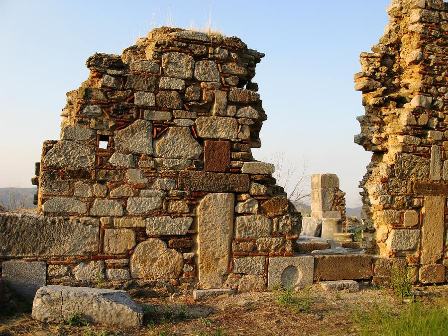 Ruins Of Basilica Walls Photograph