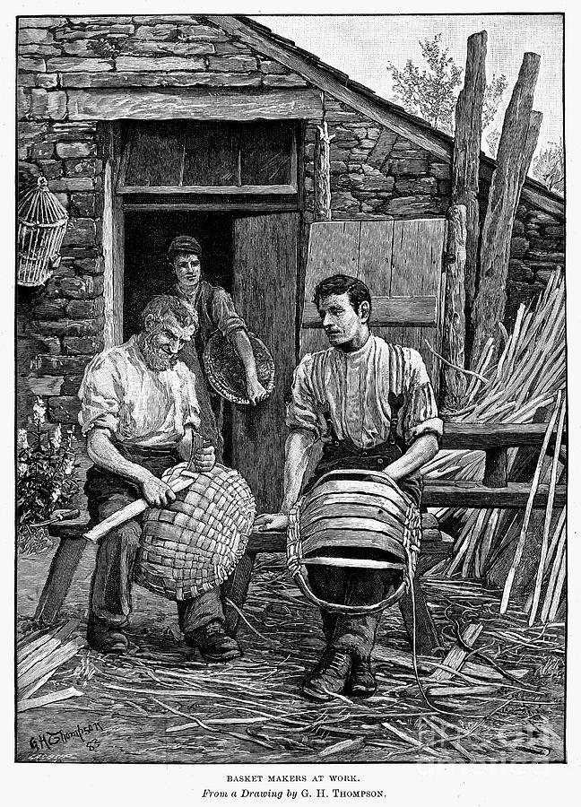 Basket Makers, 1883 Photograph by Granger
