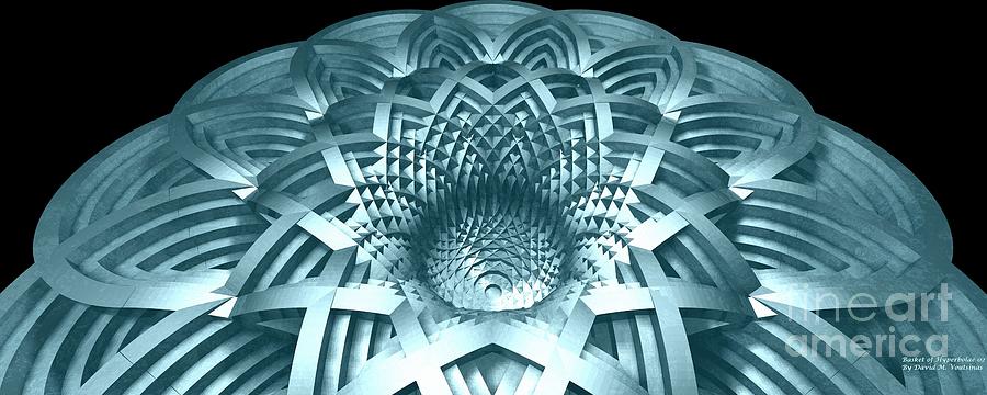Abstract Digital Art - Basket of Hyperbolae 02 by David Voutsinas