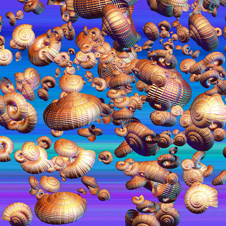 Basket Snails In The Sky Digital Art