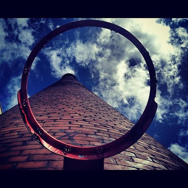 Dublin Photograph - Basketball Hoop & #chimney!! by David Lynch