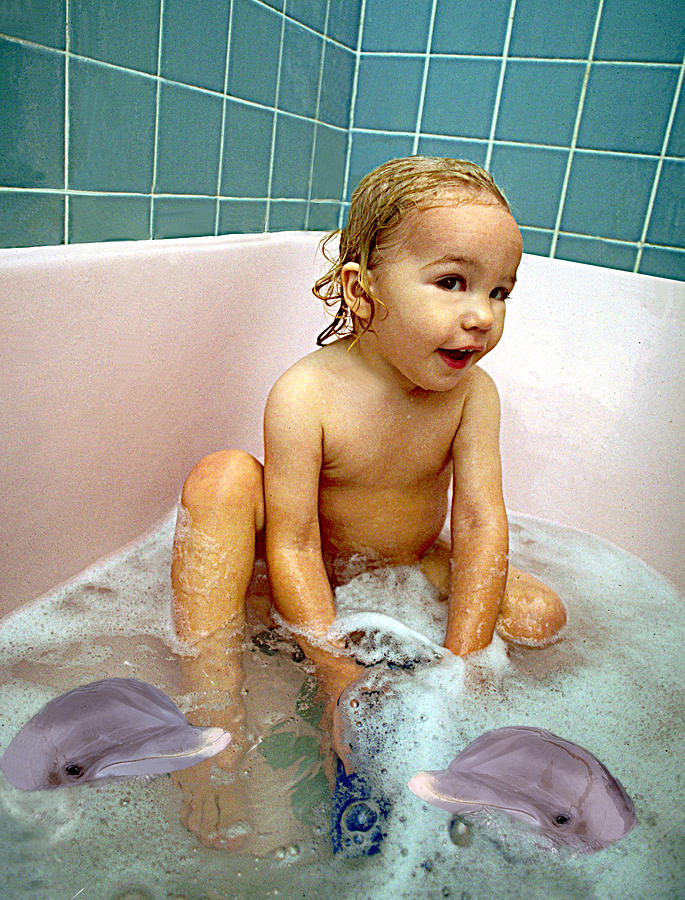 Bath Tub Boy Photograph by Larry Mulvehill