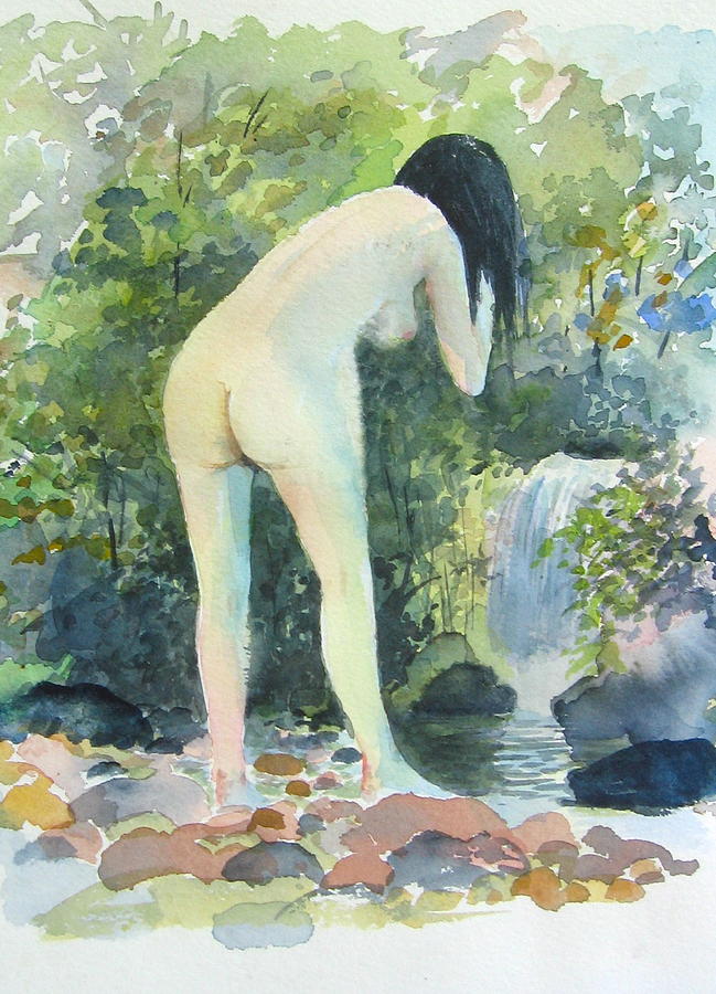 Nude Painting - Bather by Richard Yoakam