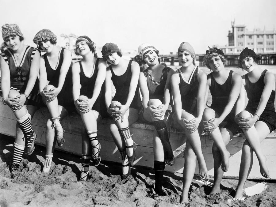 Bathing Beauties, 1916 Photograph by Granger