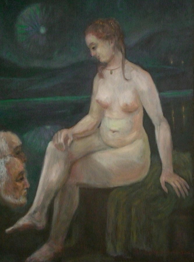 Bathsheba Painting - Bathsheba and Elders.Rembrandt or not. by Edward Tabachnik Bathsheba Painting - Bathsheba and Elders.Rembrandt or not. by Edward Tabachnik