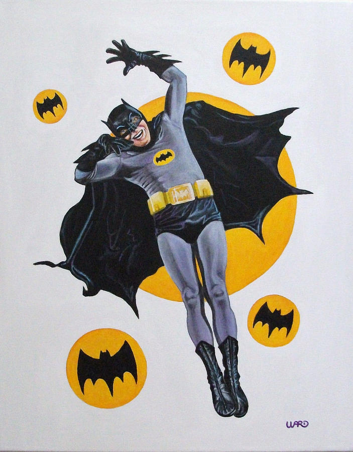 Batman Adam West Painting by George Bryan Ward - Fine Art America