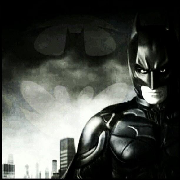 Batman Movie Photograph - #batman #thedarkknight #blackandwhite by Peter Dickinson