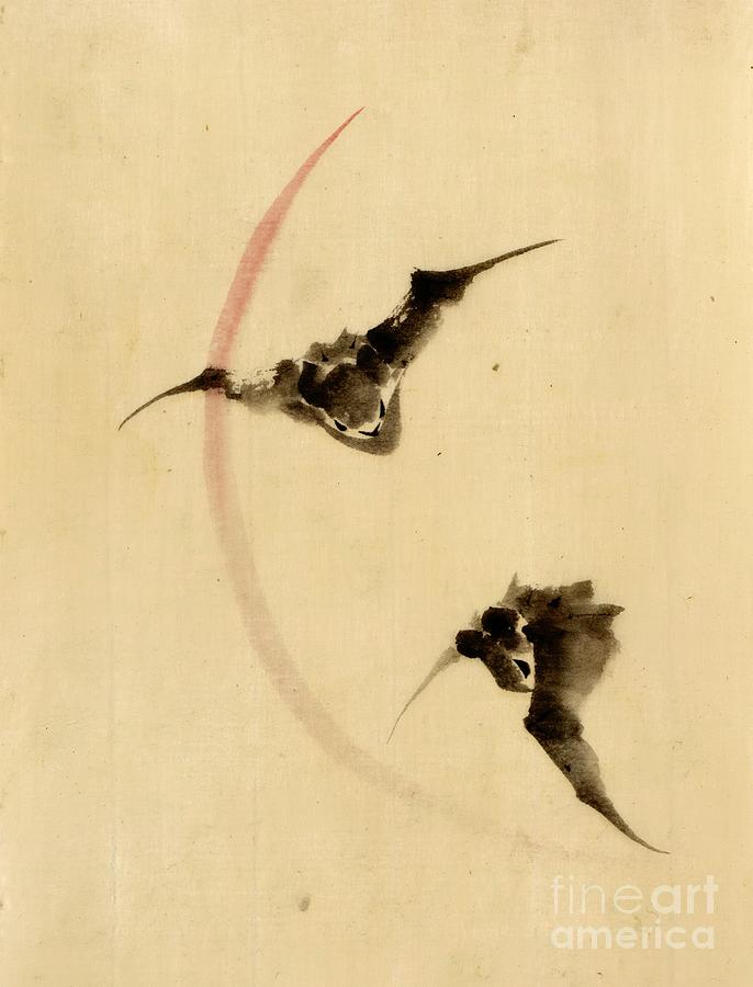Bat Photograph - Bats Flying 1840 by Padre Art