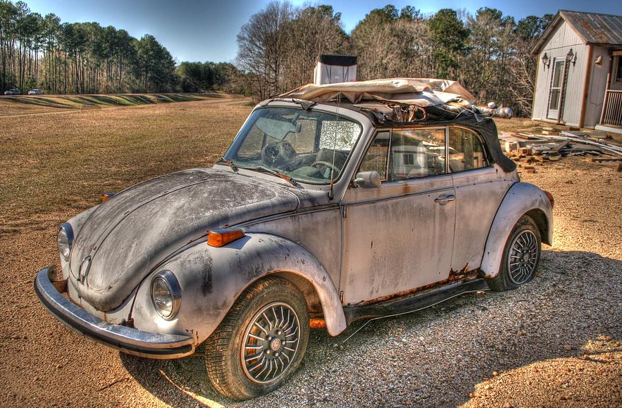Car Digital Art - Battered Bug by Rick Ward