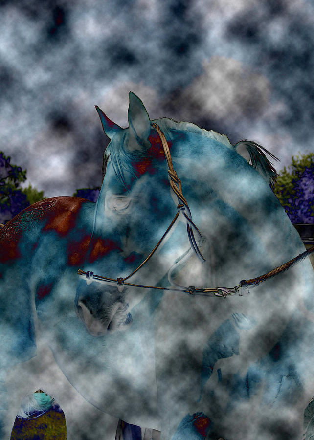 Battle Cloud - Horse of War Photograph by Travis Truelove