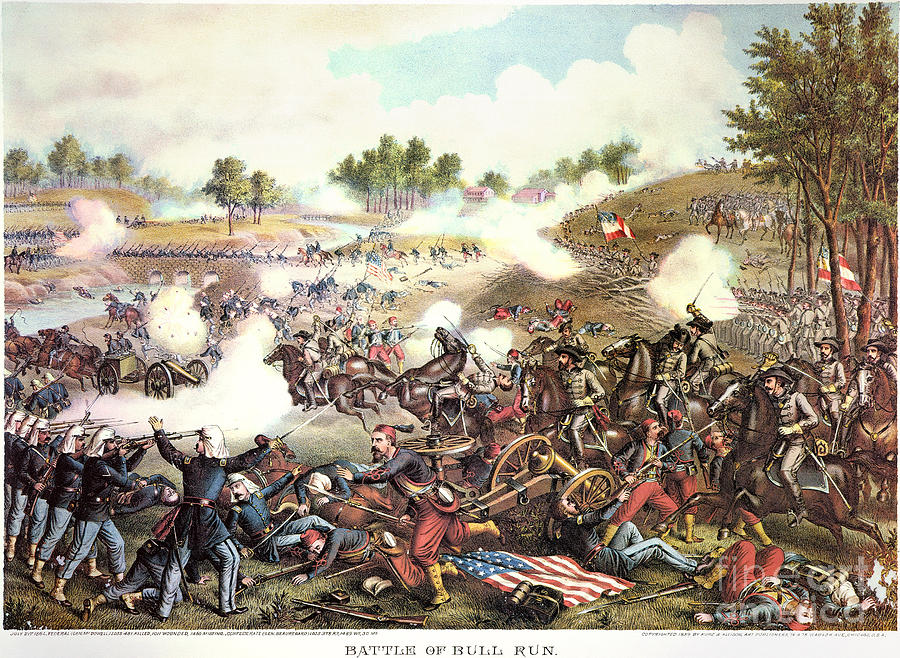 Battle Of Bull Run, 1861 Photograph by Granger