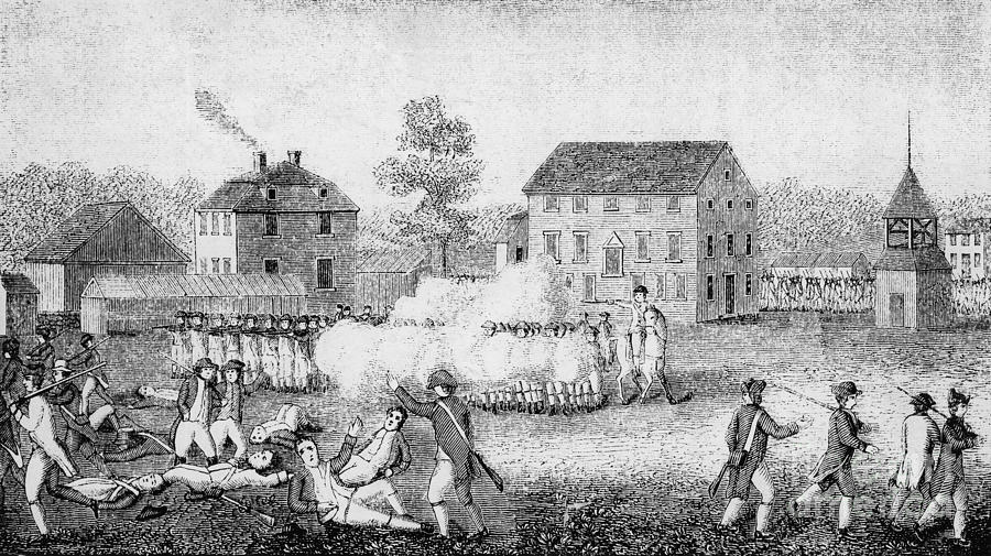 History Photograph - Battle Of Lexington, 1775 by Photo Researchers