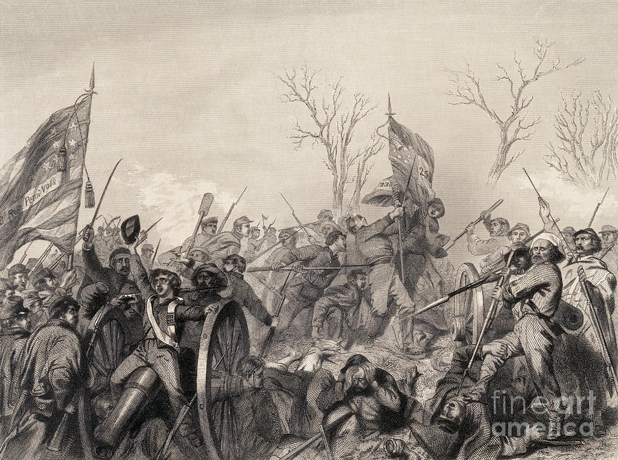Alonzo Chappel Photograph - Battle Of Murfreesboro, 1863 by Photo Researchers