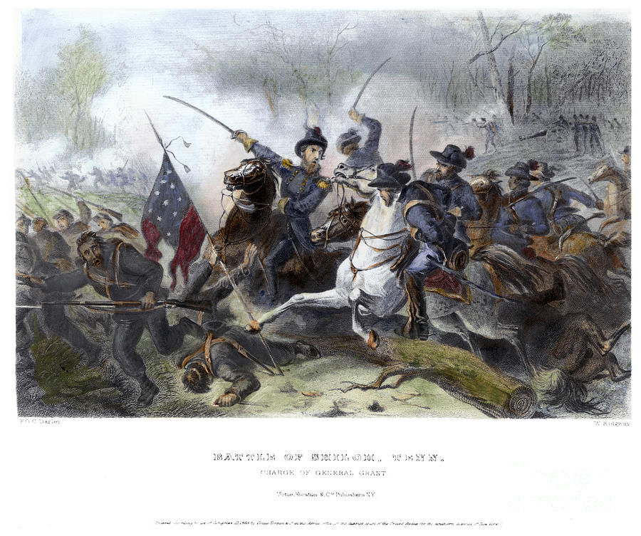 Flag Photograph - Battle Of Shiloh, 1862 by Granger