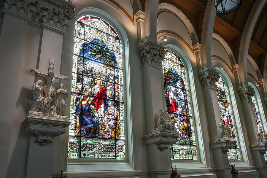 Bavarian Cathedral Glass Spokane Washington Photograph by Daniel Hagerman