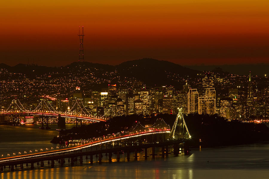 Bay Bridge And San Francisco Photograph by Sebastian Kennerknecht