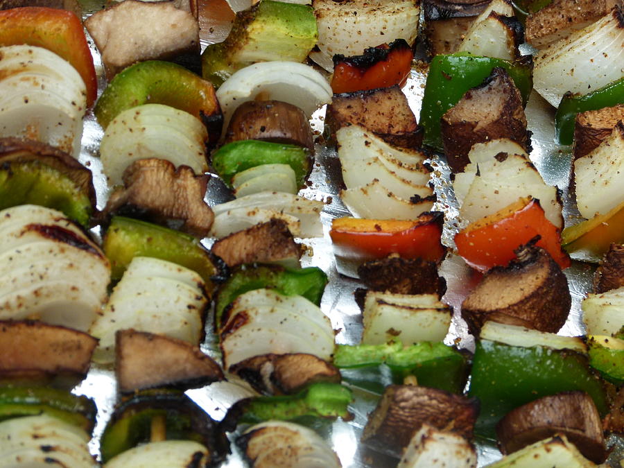 BBQ grilled vegetables Photograph by Richard Bryce and Family