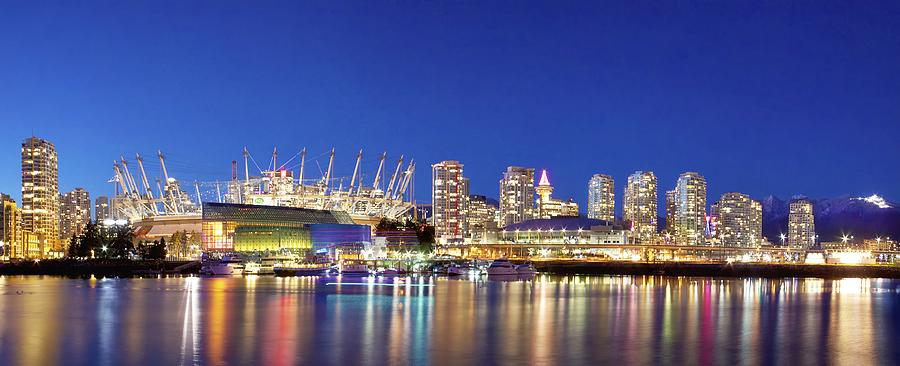 Boat Photograph - BC Stadium City Panorama by Julius Reque