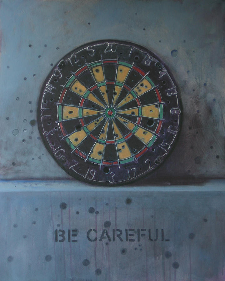 Target Painting - Be Careful by Karl Seitinger