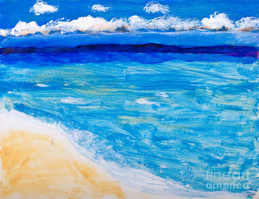 Beach and Ocean Painting by Simon Bratt