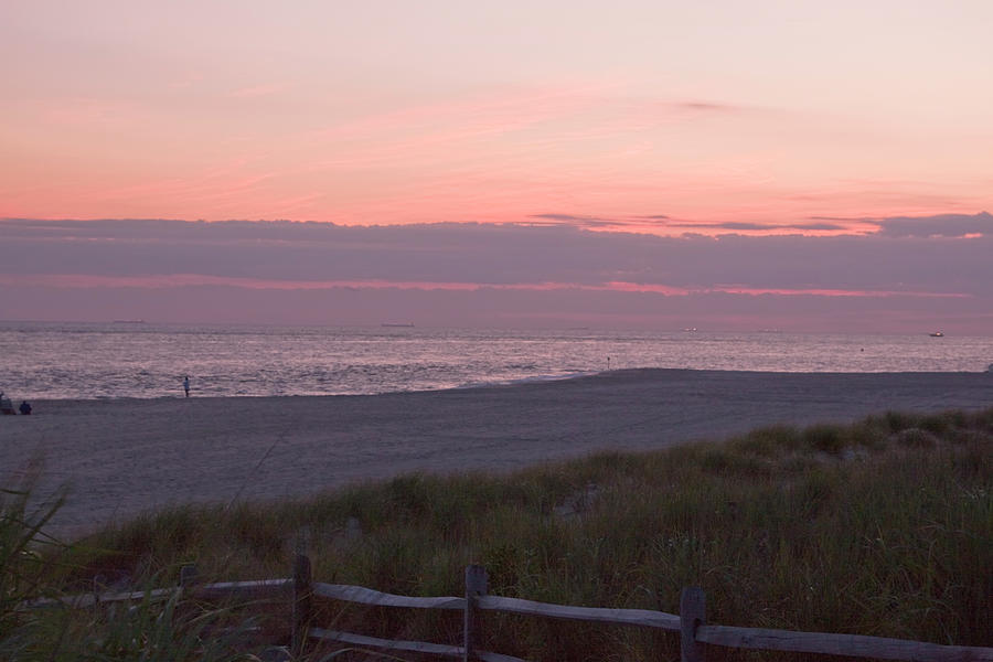 Beach At Sunset Photograph by Tom Singleton