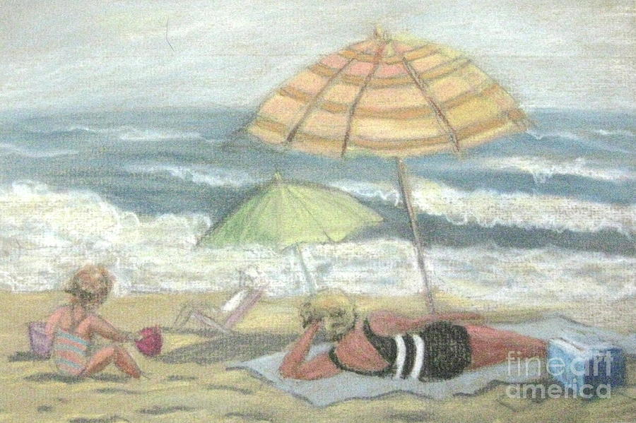 Beach Babes Pastel by Gretchen Allen