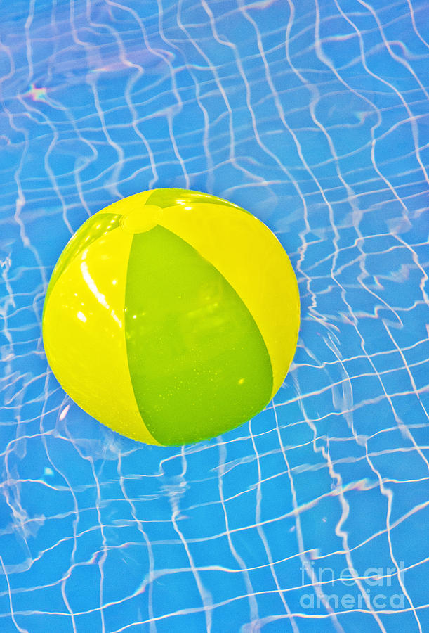 Beach Ball In A Swimming Pool Photograph By Marlene Ford Fine Art America 