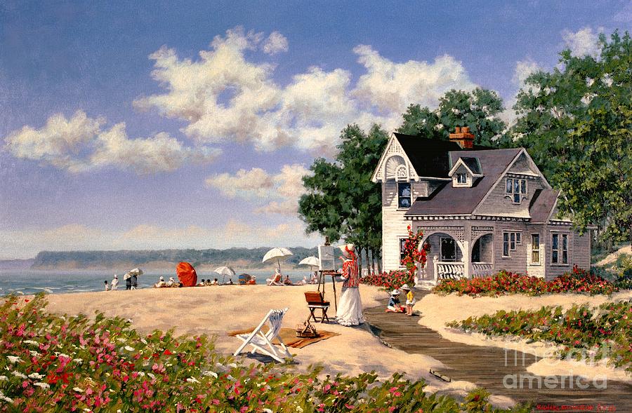 Beach Days Painting by Michael Swanson