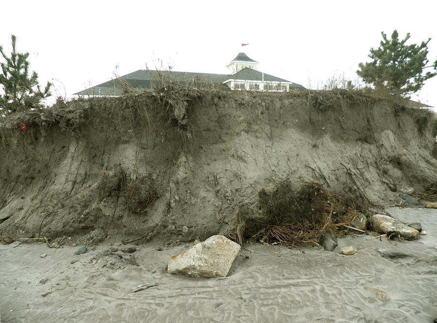 Beach Erosion At Narragansett Town Beach Photograph By Kate Gallagher ...