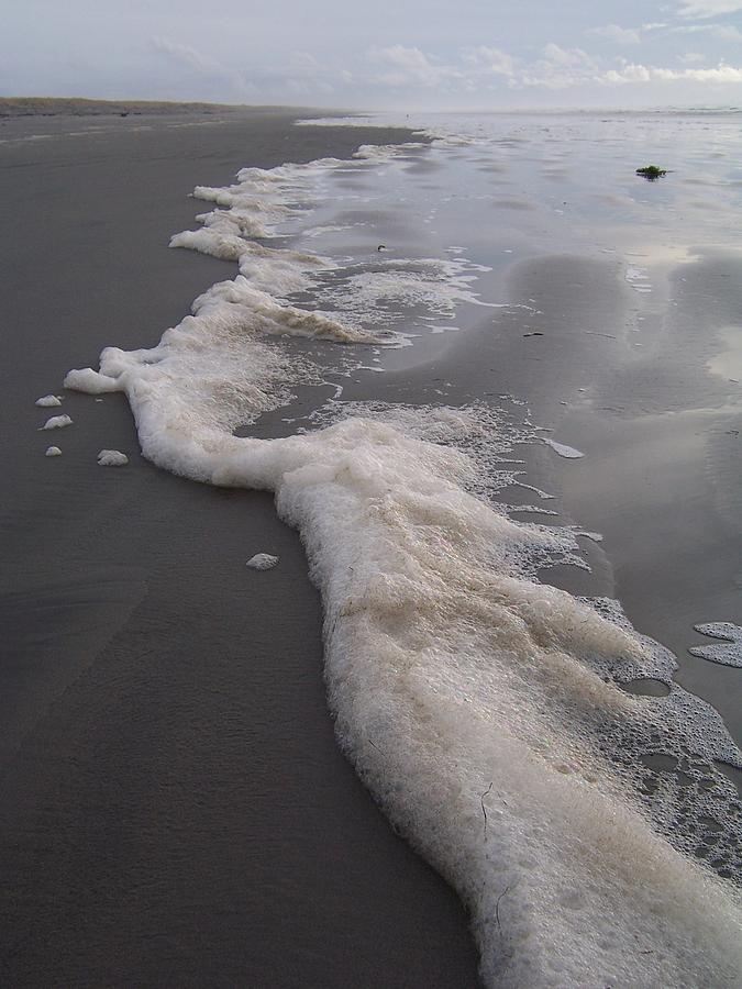 Beach Foam Art Photograph by Peter Mooyman