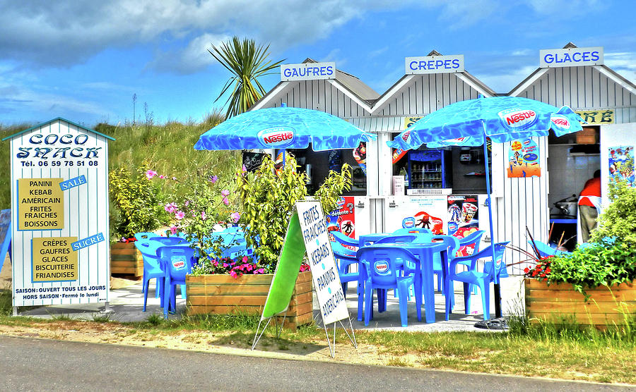 Beach Food Shack France Photograph by Dave Mills
