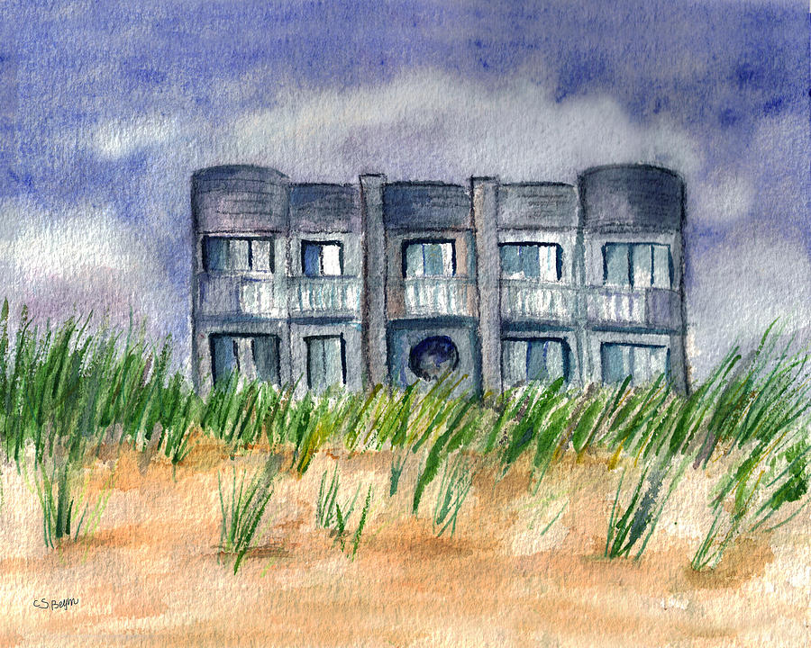 Beach House Painting by Clara Sue Beym