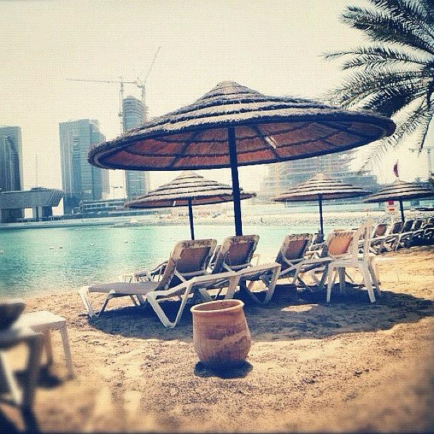 Holiday Photograph - Beach In Abu Dhabi 2011 by Cally Stronk