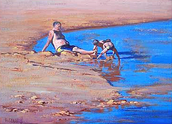 Beach Play Painting