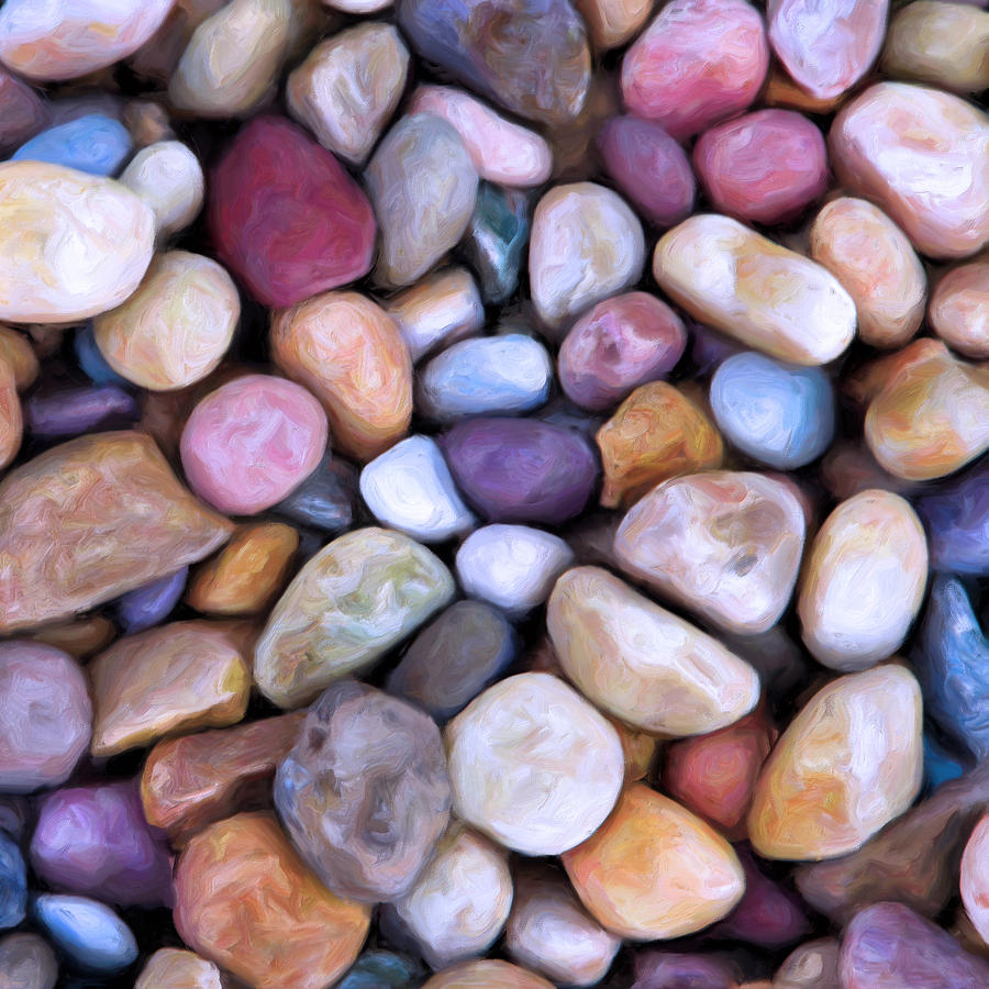 Pebbles Painting - Beach Rocks 2 by Dominic Piperata