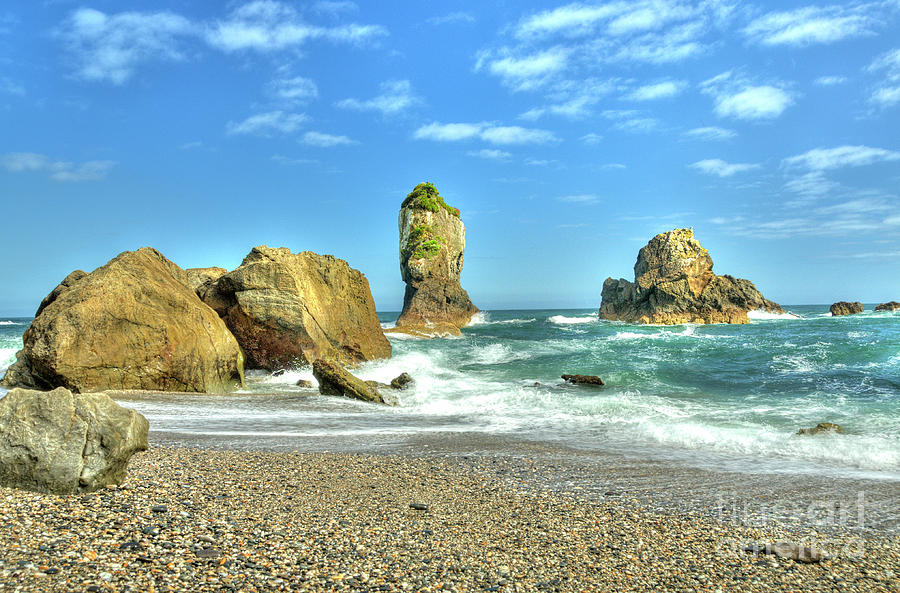 Beach Rocks Photograph by Marc Bittan