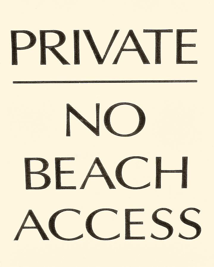 Beach Sign Photograph by Tony Grider