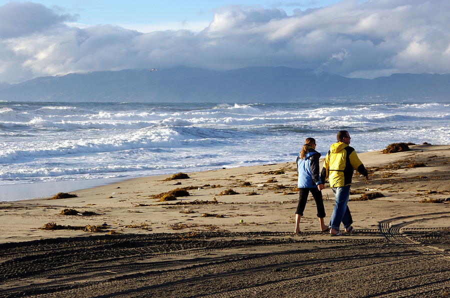 Beach Stroll Photograph by Jeff Lowe