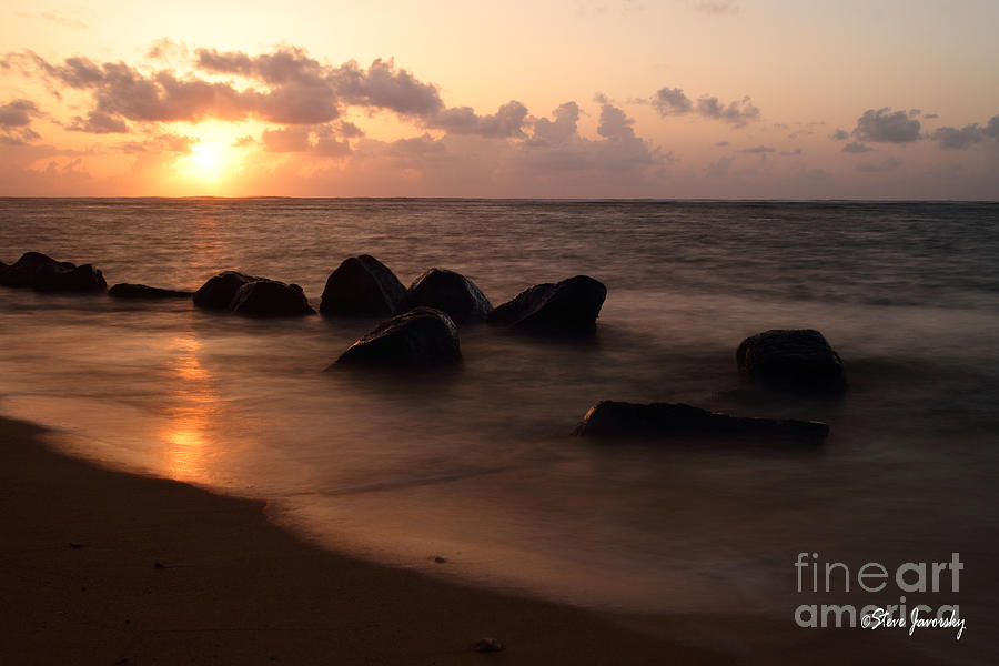Beach Sunrise Photograph by Steve Javorsky