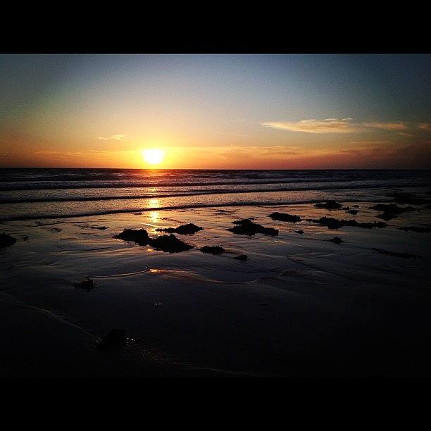Summer Photograph - #beach #sunset #sun #iphone #iphoneonly by Ashley Cornish