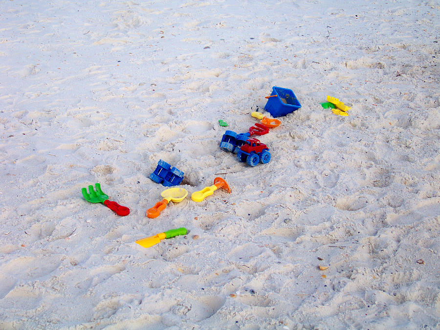 Beach Toys Photograph by Judy Wanamaker