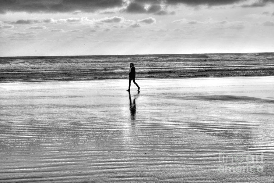 Beach Walker Photograph by David Bearden