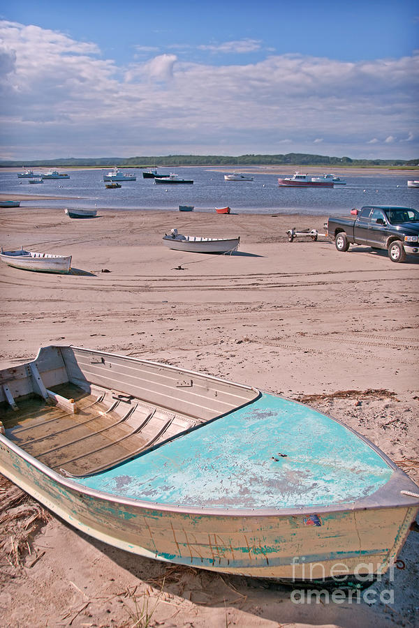 Boat Photograph - Beached Boats at Low Tide by Anne Kitzman