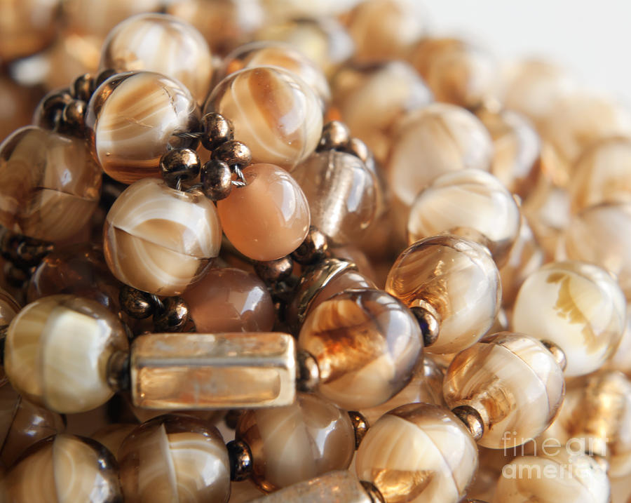 Abstract Photograph - Bead necklace by Blink Images