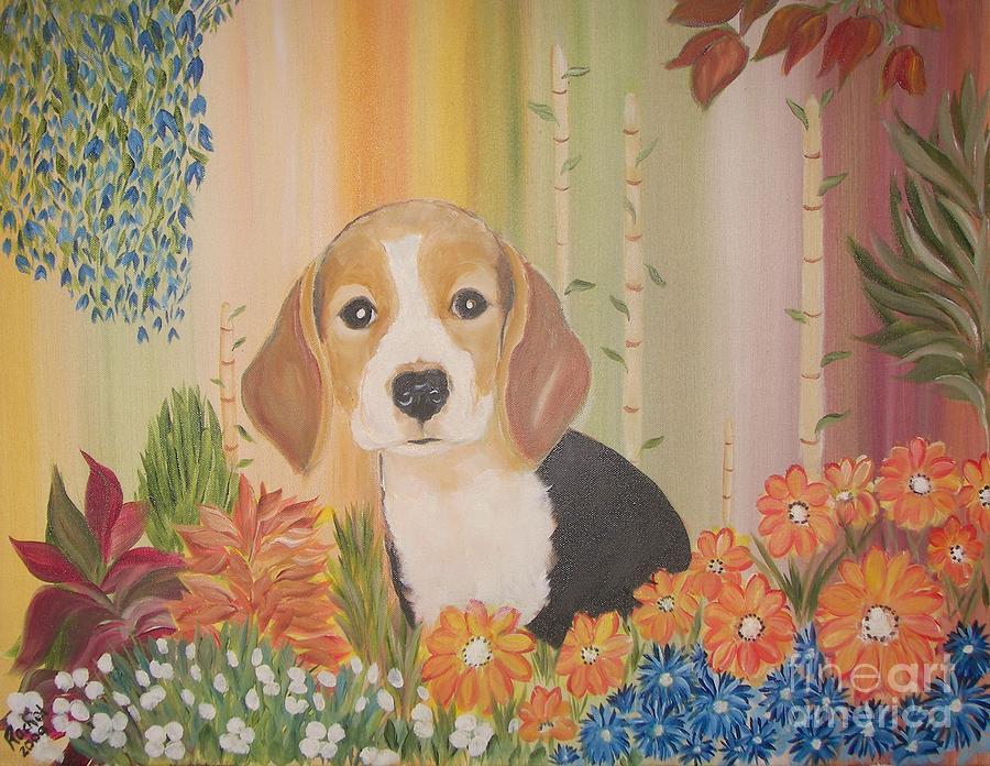 Beagle Boy Painting by Rachel Carmichael - Fine Art America