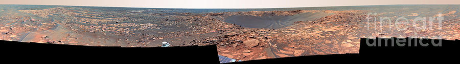 Beagle Photograph - Beagle Crater, Mars by Nasa