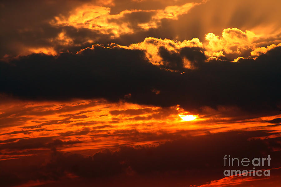 Beaming Sunset 2 Photograph by Susan Stevenson