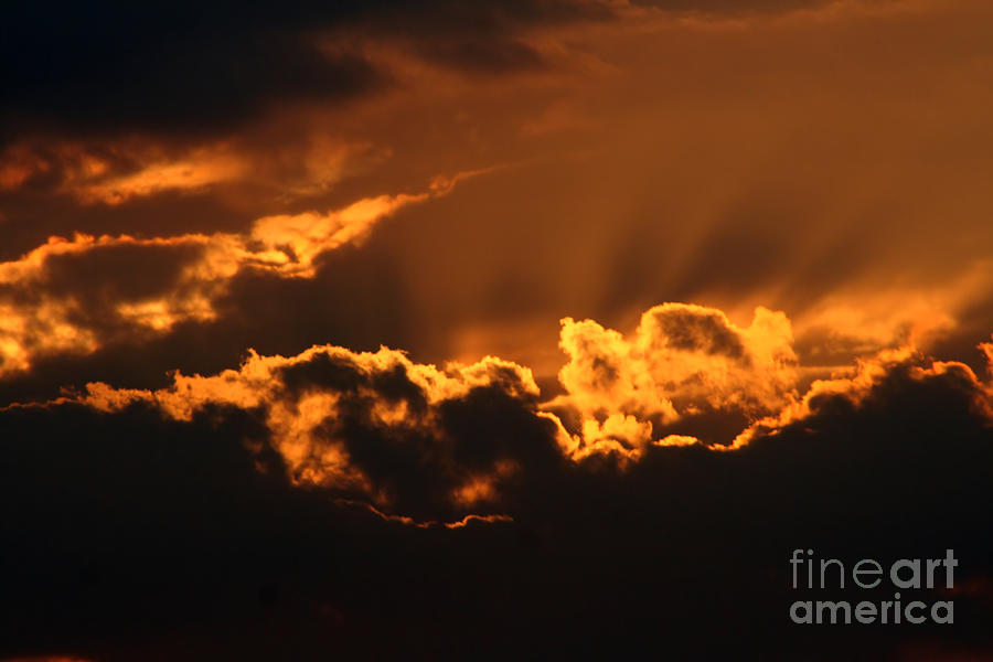 Beaming Sunset Photograph by Susan Stevenson